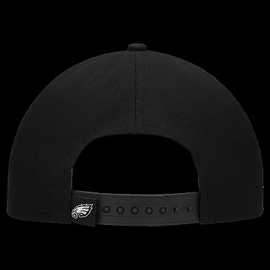 Women's New Era Black Philadelphia Eagles Metallic 9FORTY M-Crown A-Frame Adjustable Hat