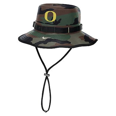 Men's Nike Camo Oregon Ducks 2025 Military Appreciation Boonie Dri-FIT Bucket Hat