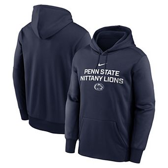 Men's Nike Navy Penn State Nittany Lions Team Stacked Performance Pullover Hoodie