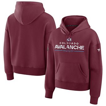 Women's Fanatics Burgundy Colorado Avalanche Authentic Pro Primary Pullover Hoodie
