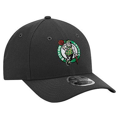 Men's New Era Black Boston Celtics 9FORTY Stock M-Crown Adjustable Hat
