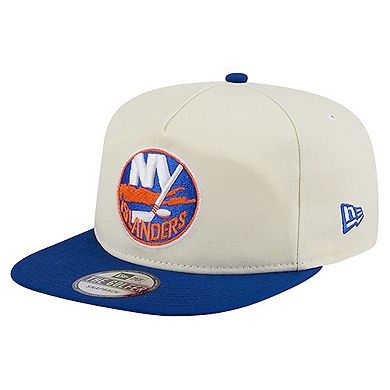 Men's New Era Cream New York Islanders Golfer Adjustable Hat