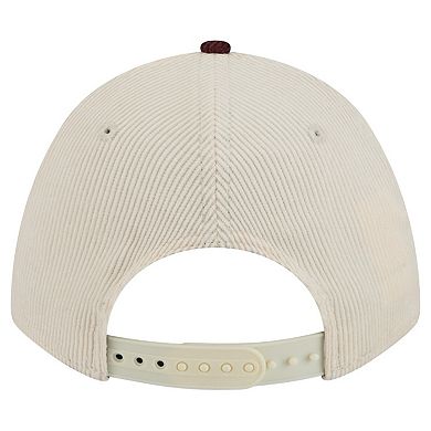 Men's New Era Maroon/Cream Minnesota Golden Gophers Arch Two-Tone Corduroy 9FORTY A-Frame Adjustable Hat