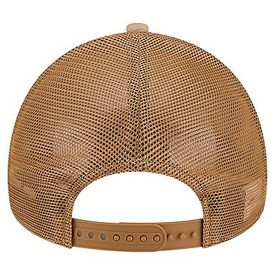 Men's New Era Tan Seattle Seahawks Wheat Camo 9FORTY Adjustable Hat