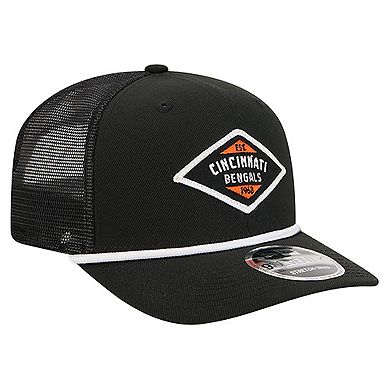 Men's New Era Black Cincinnati Bengals Team 9SEVENTY Adjustable Hat