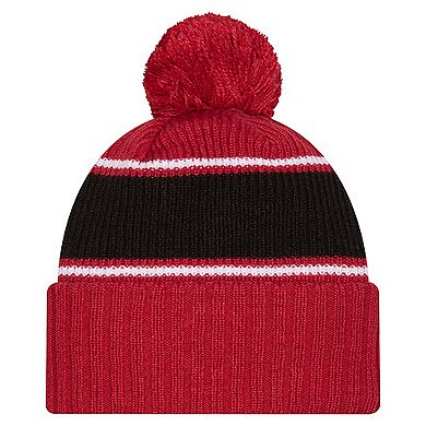 Men's New Era Garnet South Carolina Gamecocks Bold Cuffed Knit Hat with Pom