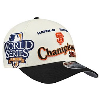 Men's New Era Cream/Black San Francisco Giants World Series 9FORTY M-Crown A-Frame Adjustable Hat
