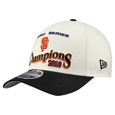 Men's New Era Cream/Black San Francisco Giants World Series 9FORTY M-Crown A-Frame Adjustable Hat