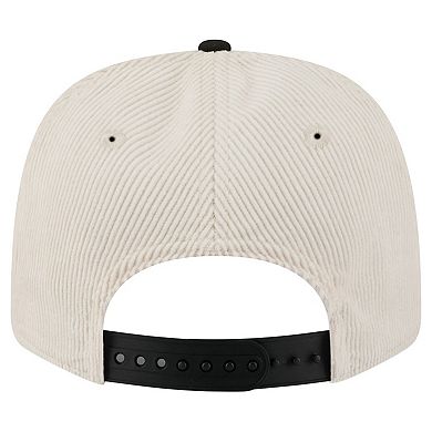 Men's New Era Cream/Black Texas Longhorns Loyal Corduroy 9SEVENTY Adjustable Hat
