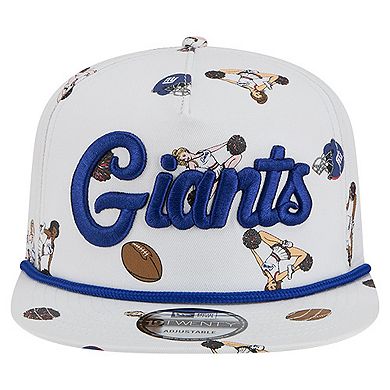 Men's New Era White New York Giants Team Cheer 19TWENTY Adjustable Hat