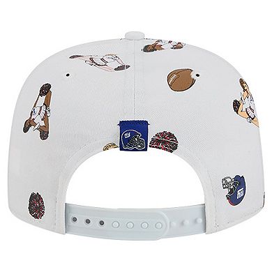 Men's New Era White New York Giants Team Cheer 19TWENTY Adjustable Hat