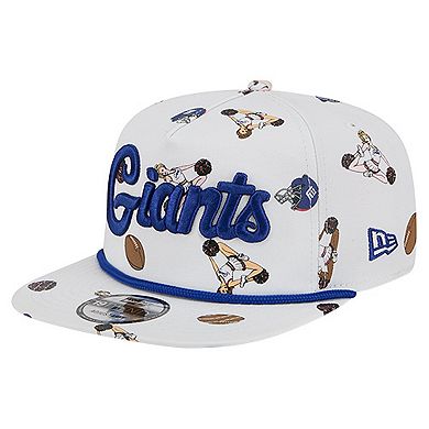 Men's New Era White New York Giants Team Cheer 19TWENTY Adjustable Hat