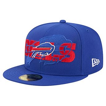 Men's New Era Royal Buffalo Bills Overlap Wordmark 59FIFTY Fitted Hat