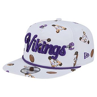 Men's New Era White Minnesota Vikings Team Cheer 19TWENTY Adjustable Hat
