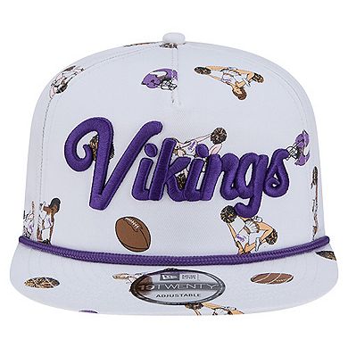 Men's New Era White Minnesota Vikings Team Cheer 19TWENTY Adjustable Hat