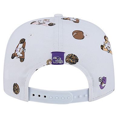 Men's New Era White Minnesota Vikings Team Cheer 19TWENTY Adjustable Hat