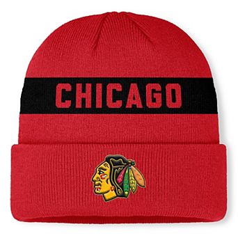 Men's Fanatics Red Chicago Blackhawks Centennial Cuffed Knit Hat