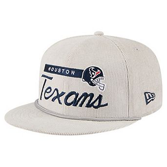 Men's New Era Gray Houston Texans Cord Rope Corduroy 9FIFTY Snapback Hat