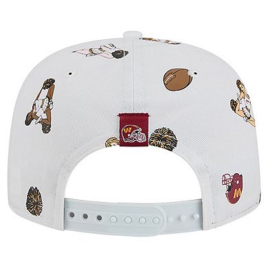 Men's New Era White Washington Commanders Team Cheer 19TWENTY Adjustable Hat