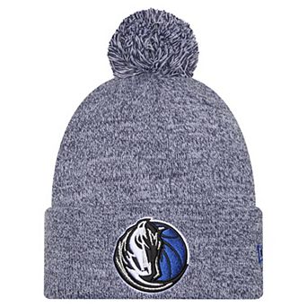 Men's New Era Navy Dallas Mavericks Marled Cuffed Knit Hat with Pom