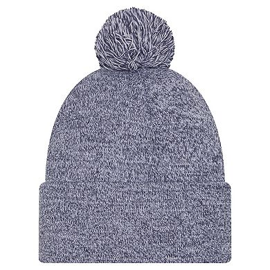 Men's New Era Navy Dallas Mavericks Marled Cuffed Knit Hat with Pom