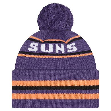 Men's New Era Purple Phoenix Suns Classic Cuffed Knit Hat with Pom