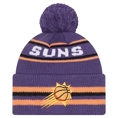 Men's New Era Purple Phoenix Suns Classic Cuffed Knit Hat with Pom