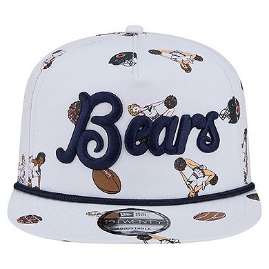 Men's New Era White Chicago Bears Team Cheer 19TWENTY Adjustable Hat