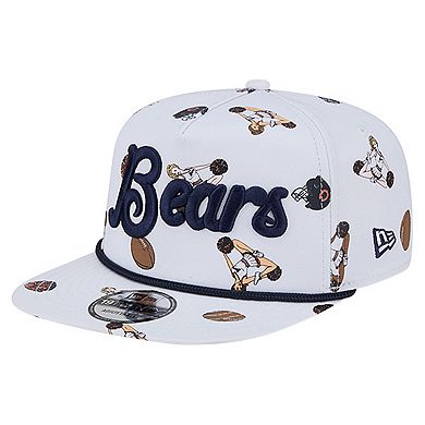 Men's New Era White Chicago Bears Team Cheer 19TWENTY Adjustable Hat