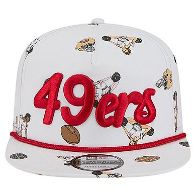 Men's New Era White San Francisco 49ers Team Cheer 19TWENTY Adjustable Hat