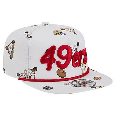 Men's New Era White San Francisco 49ers Team Cheer 19TWENTY Adjustable Hat