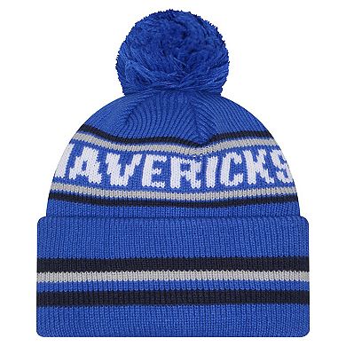 Men's New Era Blue Dallas Mavericks Classic Cuffed Knit Hat with Pom