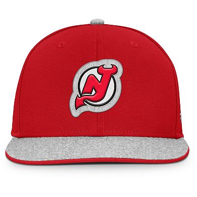Men's Fanatics Red New Jersey Devils Fundamentals Loden Snapback Hat