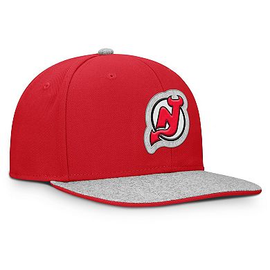 Men's Fanatics Red New Jersey Devils Fundamentals Loden Snapback Hat