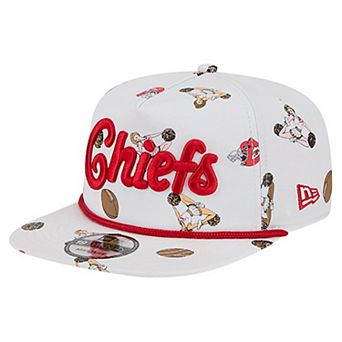 Men's New Era White Kansas City Chiefs Team Cheer 19TWENTY Adjustable Hat
