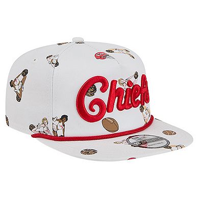 Men's New Era White Kansas City Chiefs Team Cheer 19TWENTY Snapback Hat
