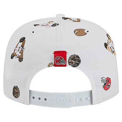 Men's New Era White Kansas City Chiefs Team Cheer 19TWENTY Snapback Hat