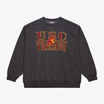 Men's Mitchell & Ness Black USC Trojans Downtown Fleece Sweatshirt
