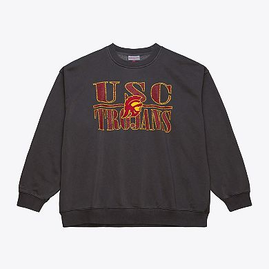 Men's Mitchell & Ness Black USC Trojans Downtown Fleece Sweatshirt