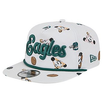 Men's New Era White Philadelphia Eagles Team Cheer 19TWENTY Adjustable Hat