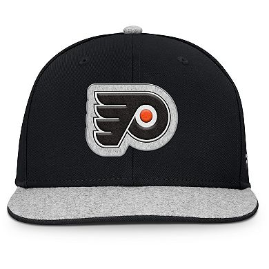 Men's Fanatics Black Philadelphia Flyers Fundamentals Loden Snapback Hat