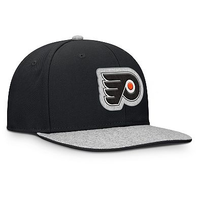 Men's Fanatics Black Philadelphia Flyers Fundamentals Loden Snapback Hat