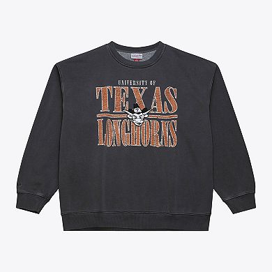 Men's Mitchell & Ness Black Texas Longhorns Downtown Fleece Sweatshirt