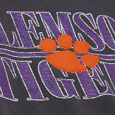 Men's Mitchell & Ness Black Clemson Tigers Downtown Fleece Sweatshirt
