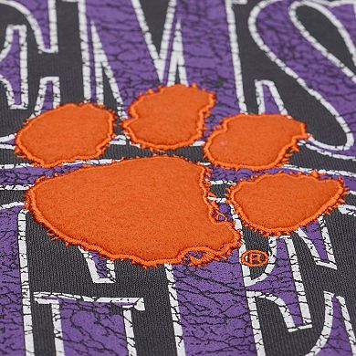 Men's Mitchell & Ness Black Clemson Tigers Downtown Fleece Sweatshirt