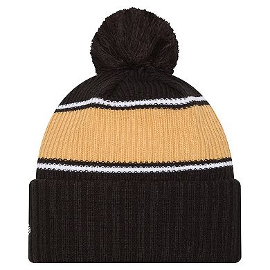 Men's New Era Black UCF Knights Bold Cuffed Knit Hat with Pom