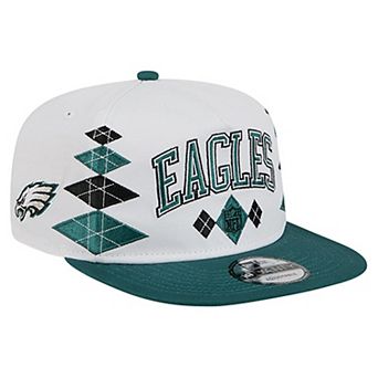 Men's New Era White Philadelphia Eagles Argyle 19TWENTY Adjustable Hat