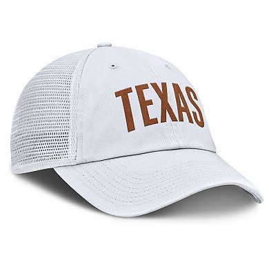 Men's Nike White Texas Longhorns Club Campus Trucker Adjustable Hat
