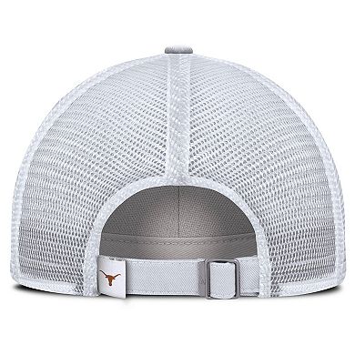 Men's Nike White Texas Longhorns Club Campus Trucker Adjustable Hat