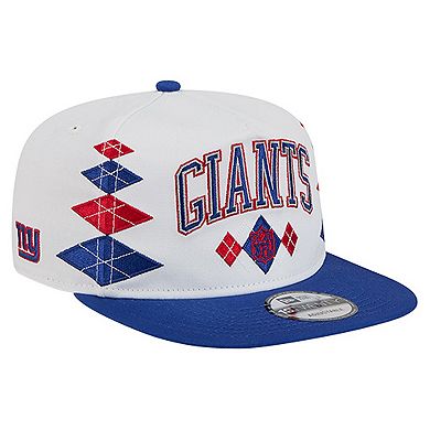 Men's New Era White New York Giants Argyle 19TWENTY Adjustable Hat